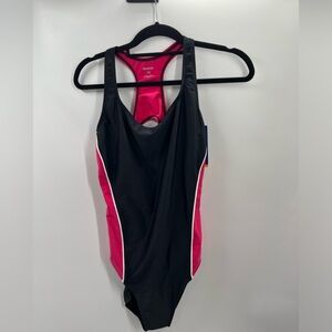 Swimsuit Reebok NWT Black Pink Racer Back Size 14